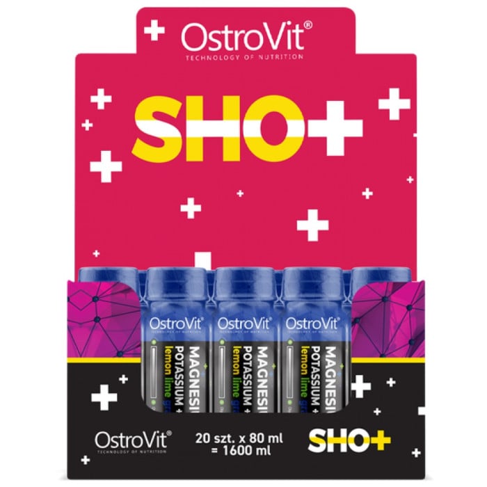 OstroVit - Magnesium Shot / with Potassium + B6 / 80 мл, 20 дози