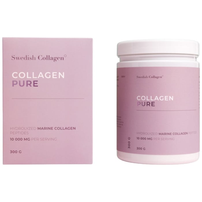 Swedish Collagen - Collagen Pure Powder | Hydrolyzed Marine Collagen Peptides / 300 грама, 30 дози