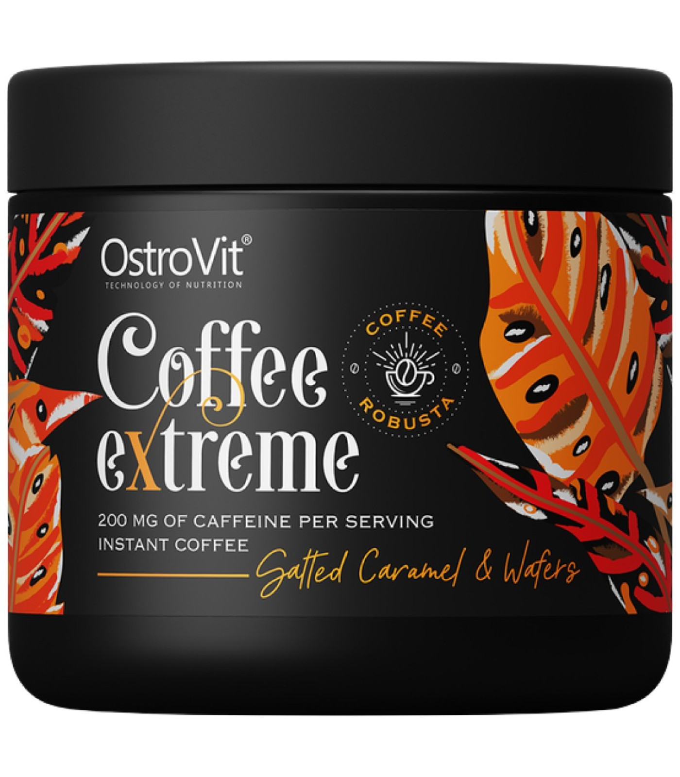 OstroVit - Coffee Extreme | Natural Robusta ~ Flavored Instant Coffee / 150 грама, 20 дози OstroVit - Coffee Extreme | Natural Robusta ~ Flavored Instant Coffee / 150 грама, 20 дози