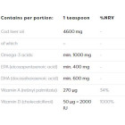 Osavi - Norwegian Cod Liver Oil + D3 | Lemon Flavored Liquid Omega + D3 / 250 мл