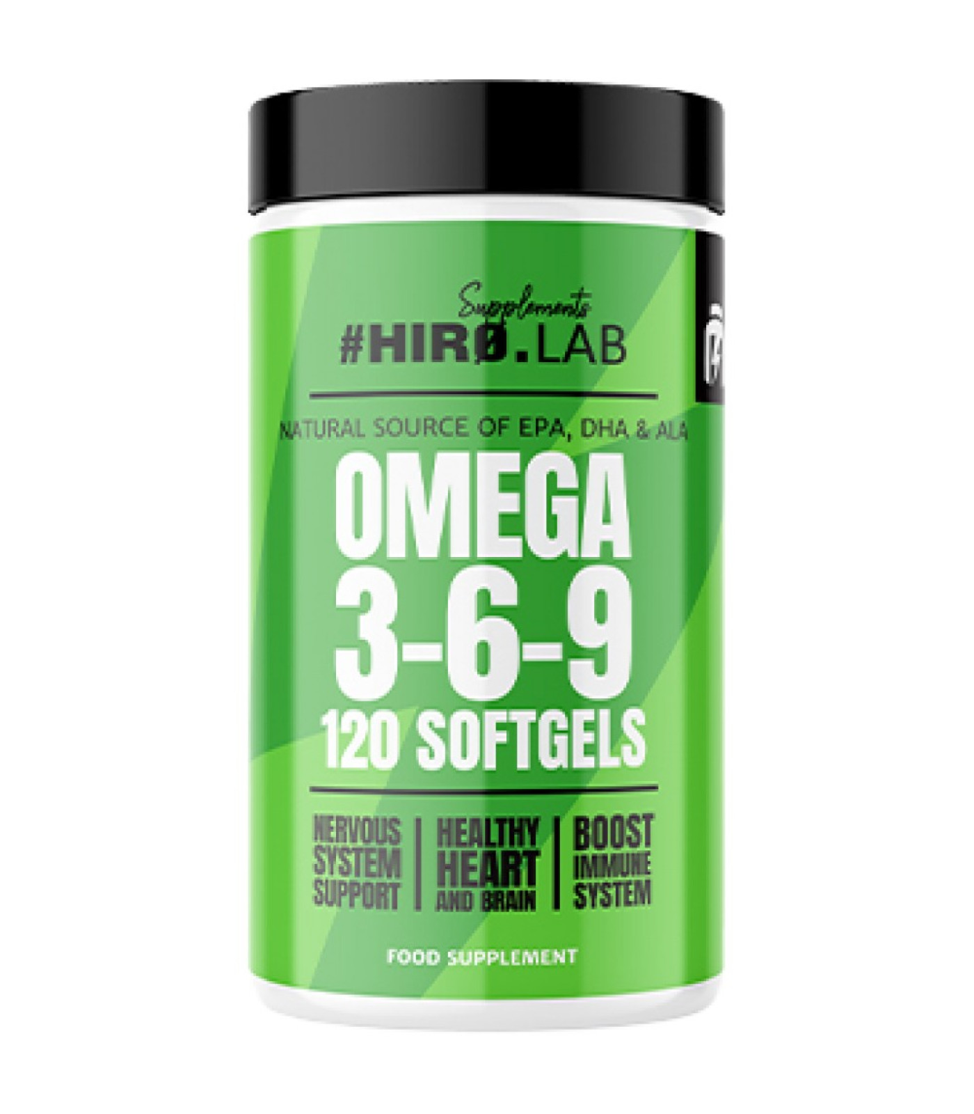 Hero.Lab - Omega 3-6-9 1000 mg / 120 Гел капсули, 120 дози