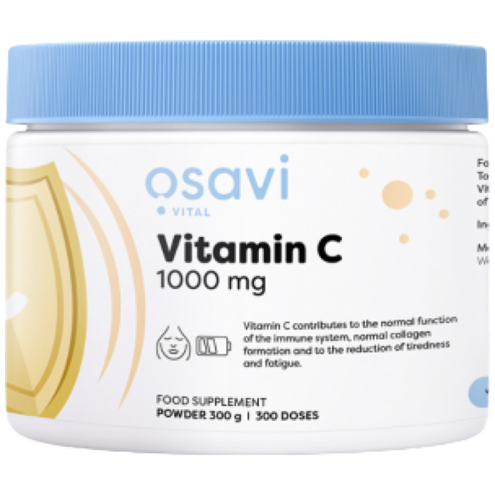 Osavi - Vitamin C Powder | 100% Pure Powder / 300 грама, 300 дози