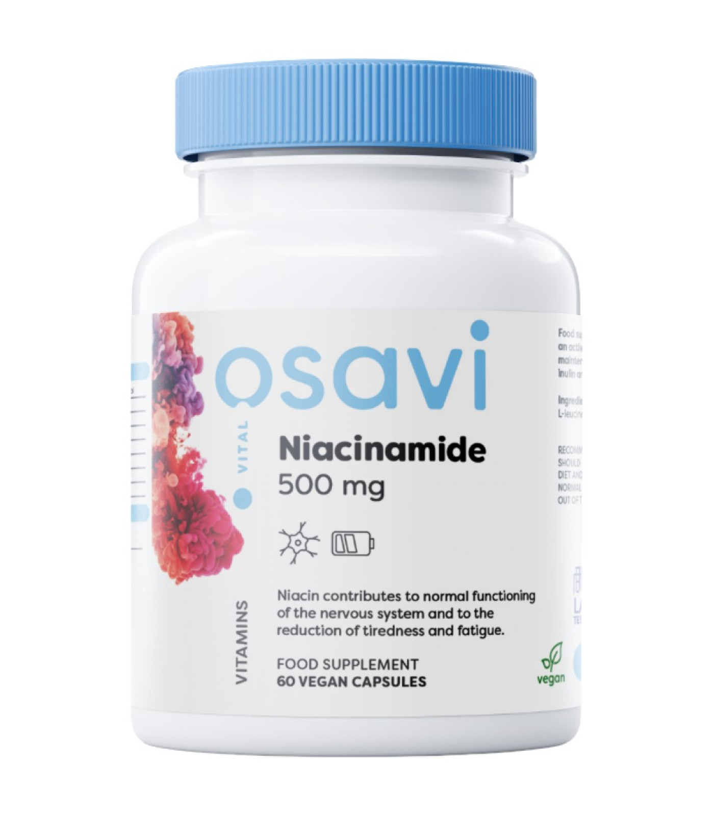 Osavi - Niacinamide 500 mg / 120 капсули, 120 дози