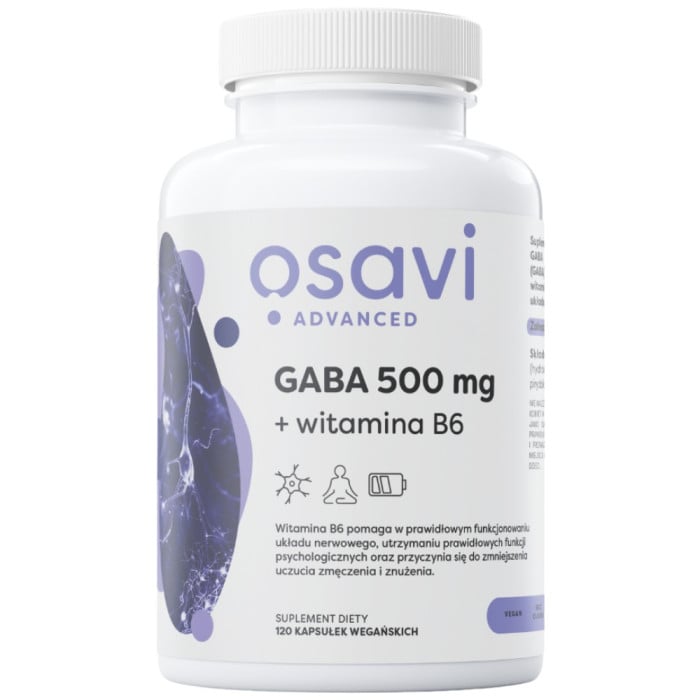 Osavi - GABA 500 mg + Vitamin B6 / 120 капсули, 120 дози