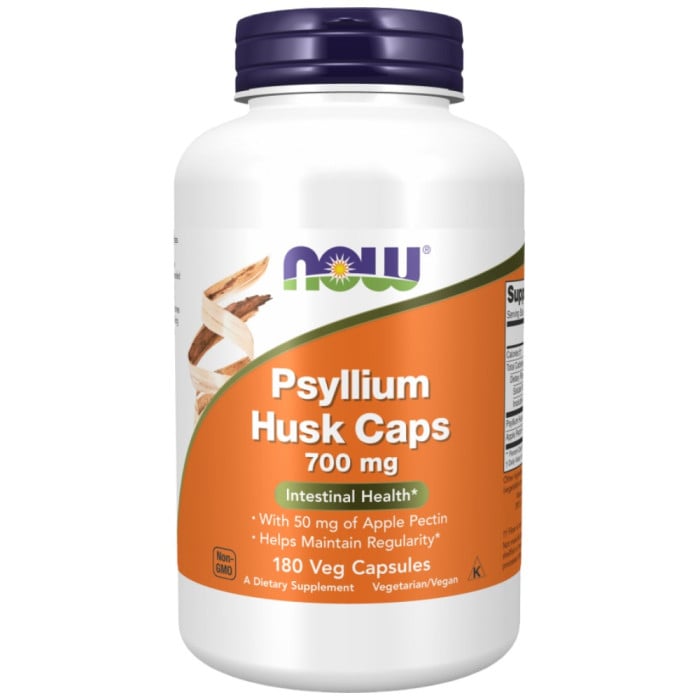 NOW Foods - Psyllium Husk 700 mg | with Apple Pectin (90 дози)