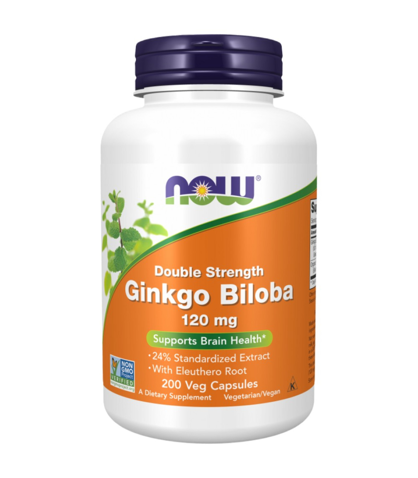 NOW Foods - Ginkgo Biloba 120 mg / Double Strength (200 дози)