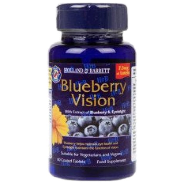 Holland And Barrett - Blueberry Vision / 60 Таблетки, 30 дози