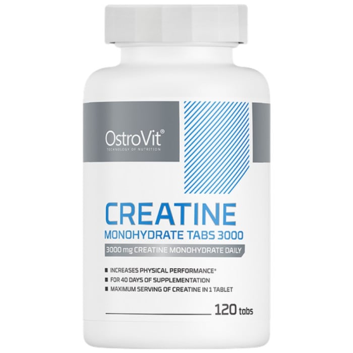 OstroVit - Creatine Monohydrate Tabs 3000 / 120 Таблетки, 40 дози