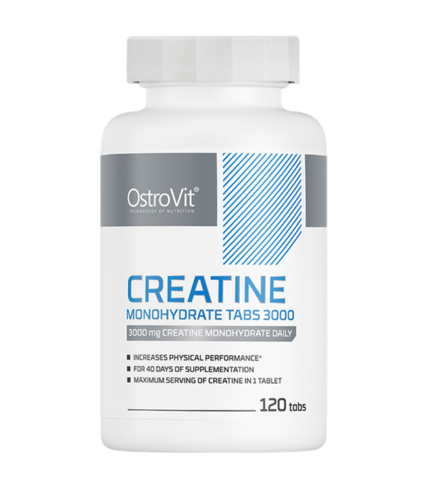 OstroVit - Creatine Monohydrate Tabs 3000 / 120 Таблетки, 40 дози