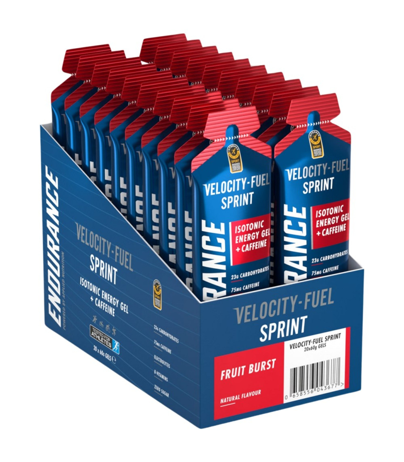 Applied Nutrition - Endurance Sprint Isotonic Energy Gel + Caffeine / 60 грама, 20 дози