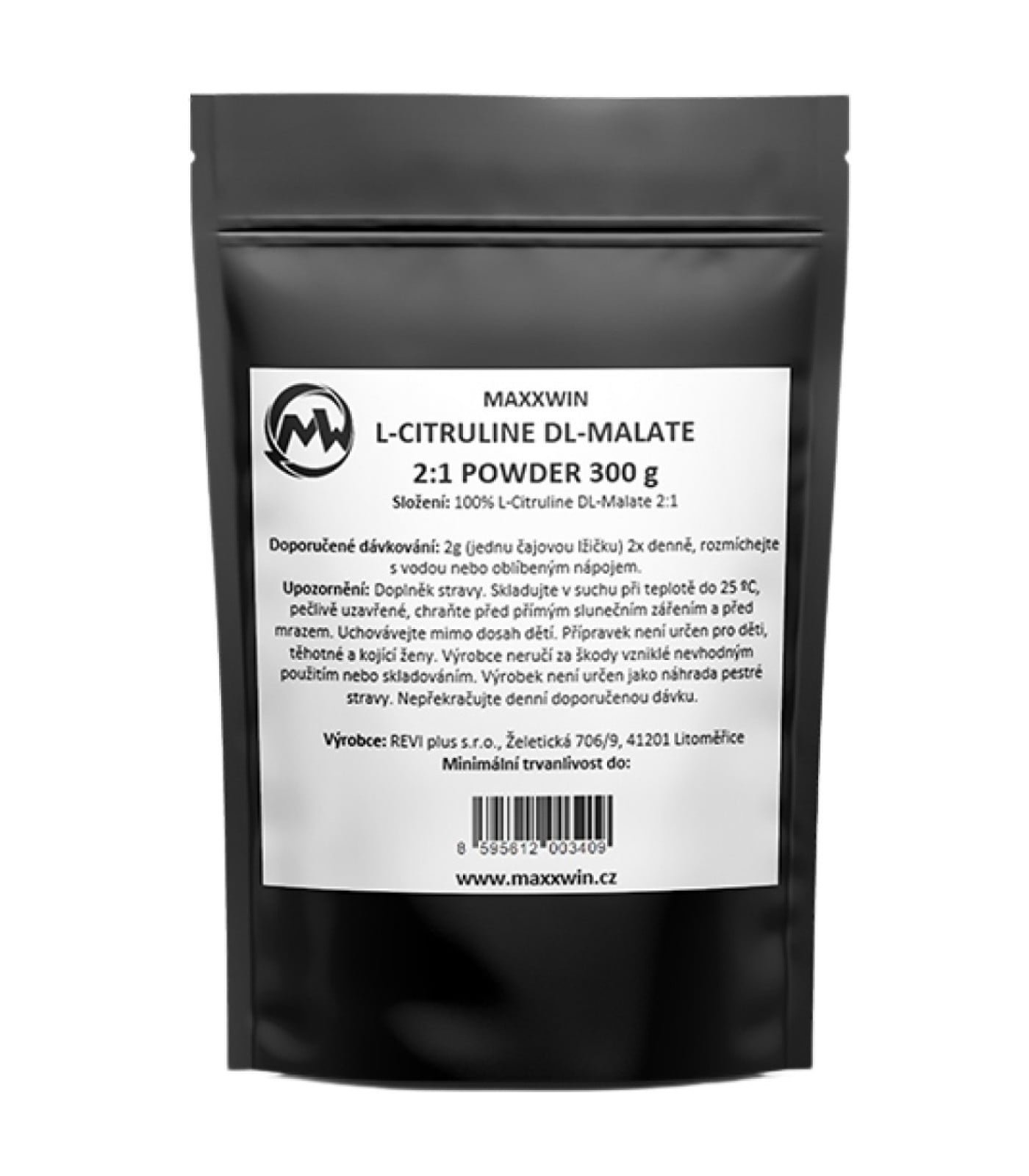 MAXXWIN - L-Citrulline DL-Malate Powder / 300 грама, 60 дози