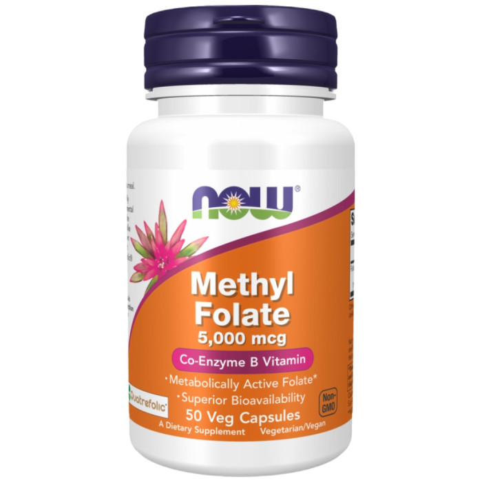 NOW Foods - Methyl Folate 5000 mcg (50 дози)