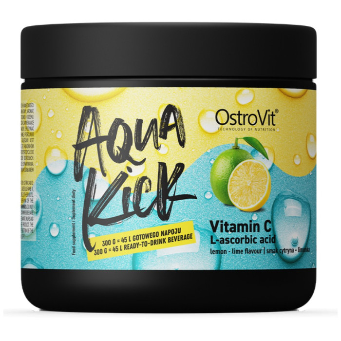 OstroVit - Aqua Kick / Advanced Hydration with Vitamin C / 300 грама, 30 дози