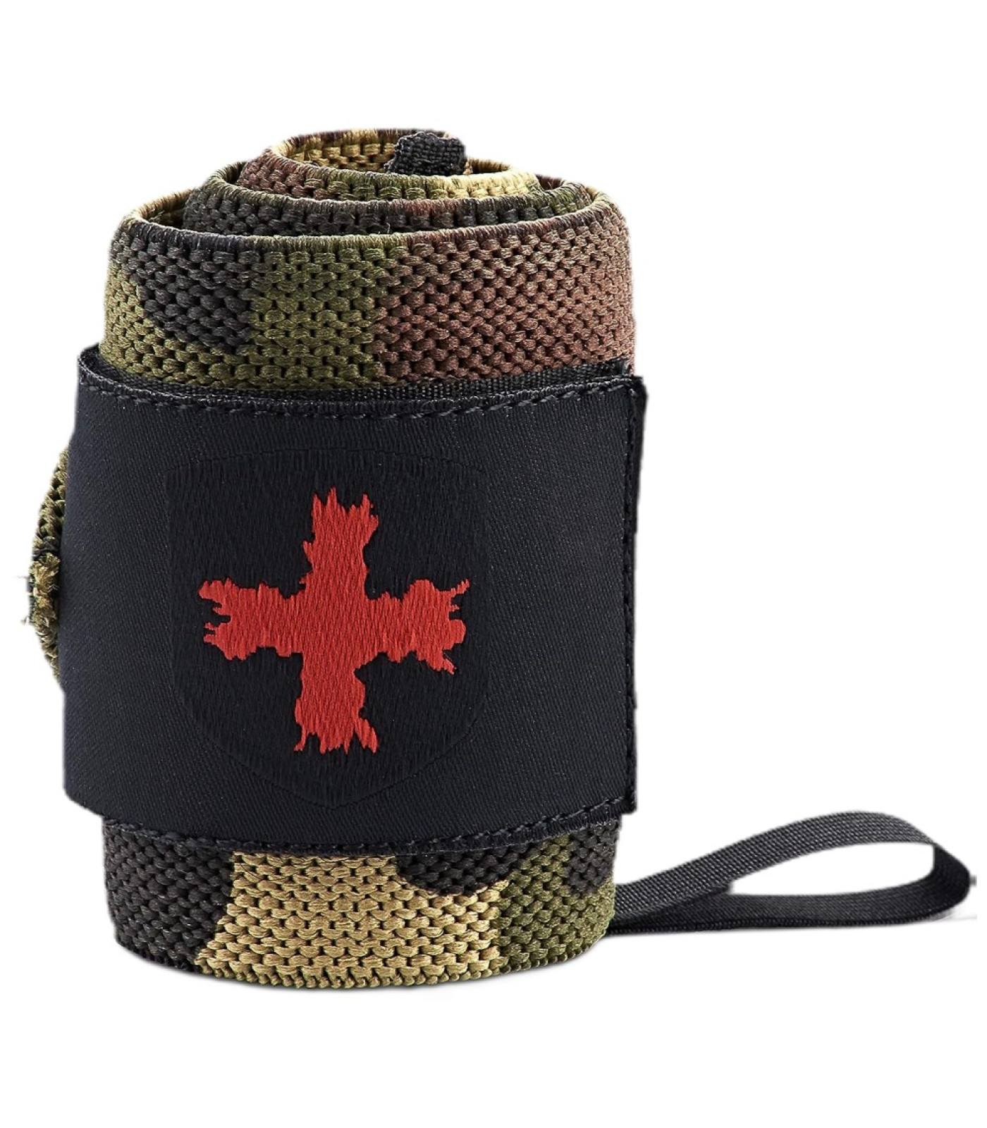 Harbinger - Накитници с палец / Wristwraps / Red Line - Green Camo​
