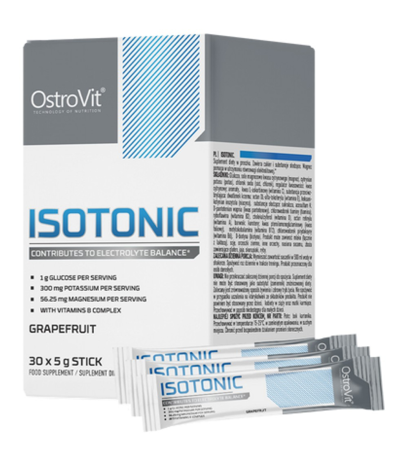 OstroVit - Isotonic | Electrolyte Blend Sachets / 5 грама, 30 дози