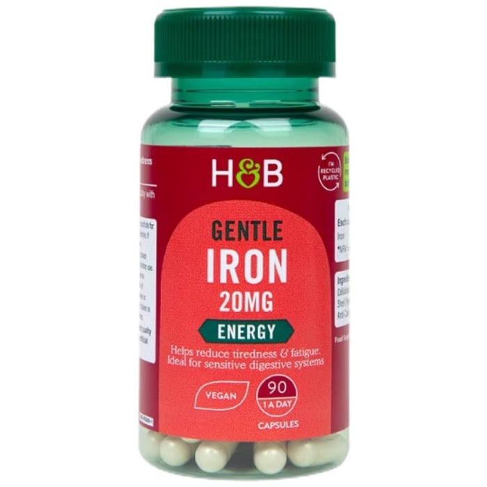 Holland And Barrett - Gentle Iron 20 mg / 90 капсули, 90 дози