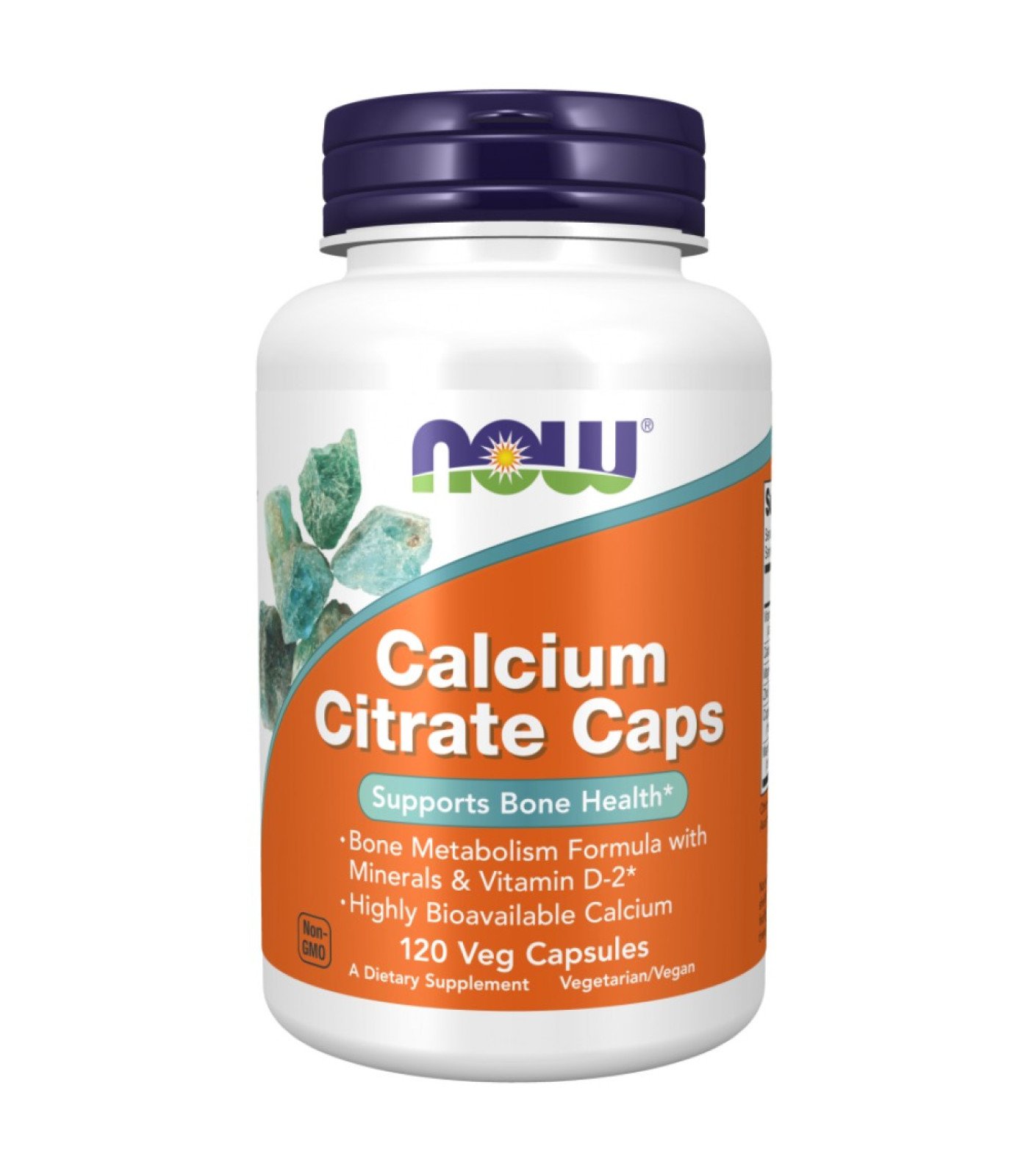 NOW Foods - Calcium Citrate Caps | + Magnesium, Vitamin D, Zinc, Copper, Manganese (40 дози)