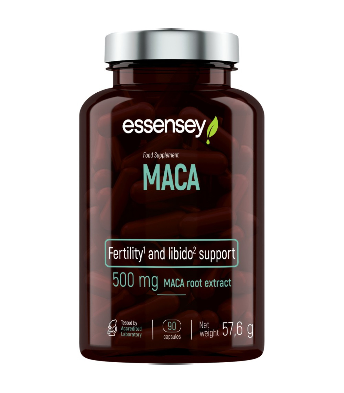 ESSENSEY - Maca 500 mg / 90 капсули, 90 дози