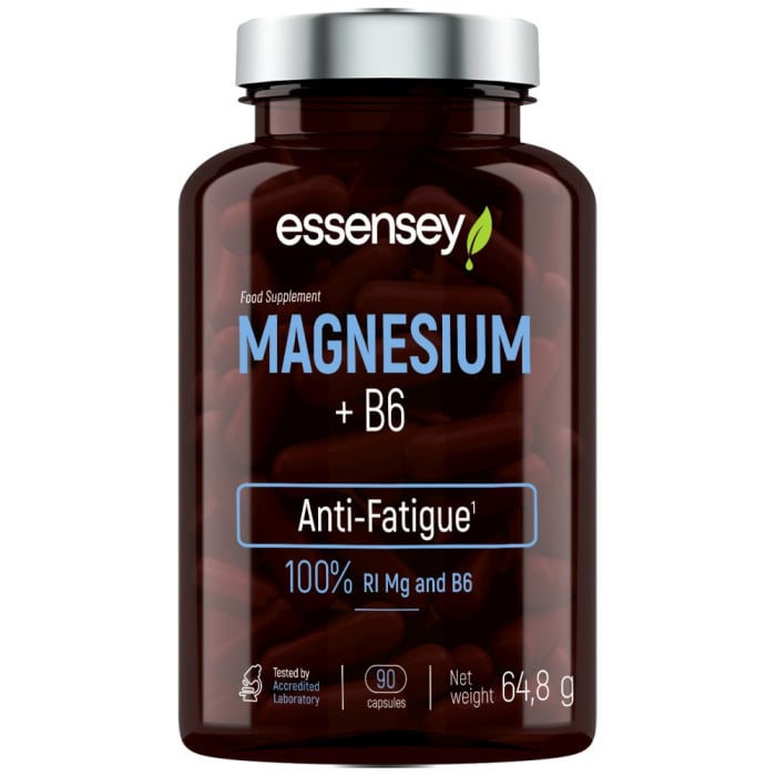 ESSENSEY - Magnesium 187.5 mg + B6 / 90 капсули, 45 дози