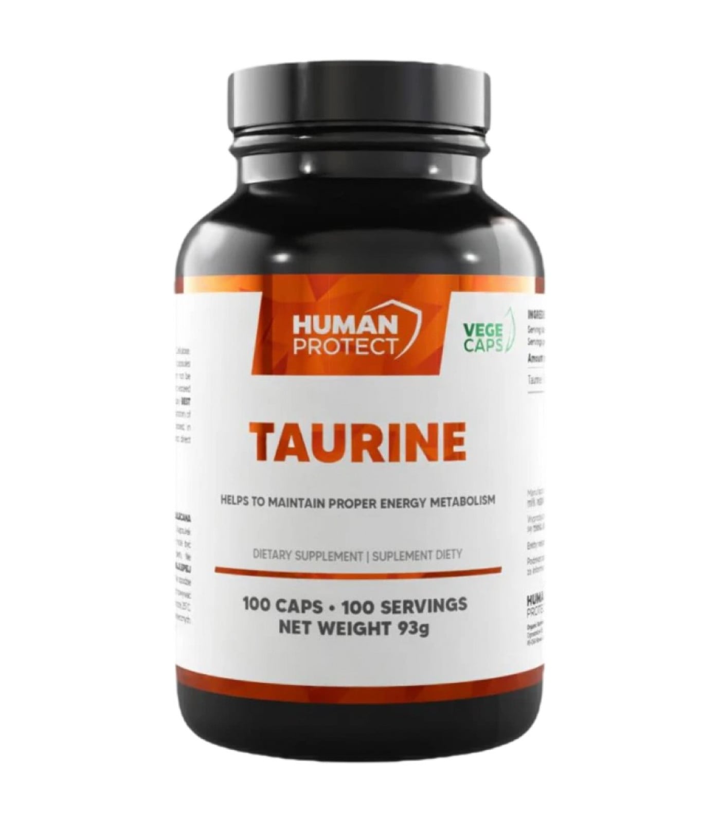 Human Protect - Taurine 800 mg / 100 капсули, 100 дози