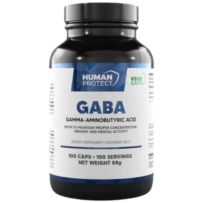 Human Protect - GABA 750 mg / 100 капсули, 100 дози