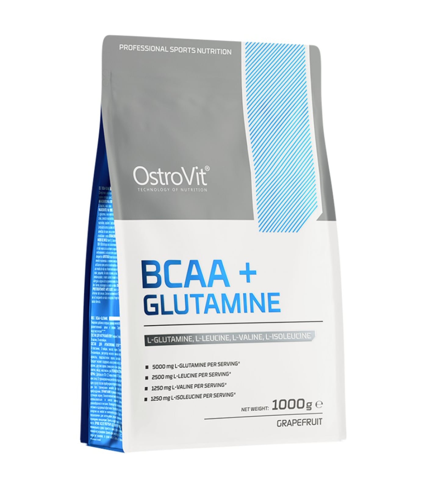 OstroVit - BCAA + GLUTAMINE Powder / 1000 грама, 100 дози