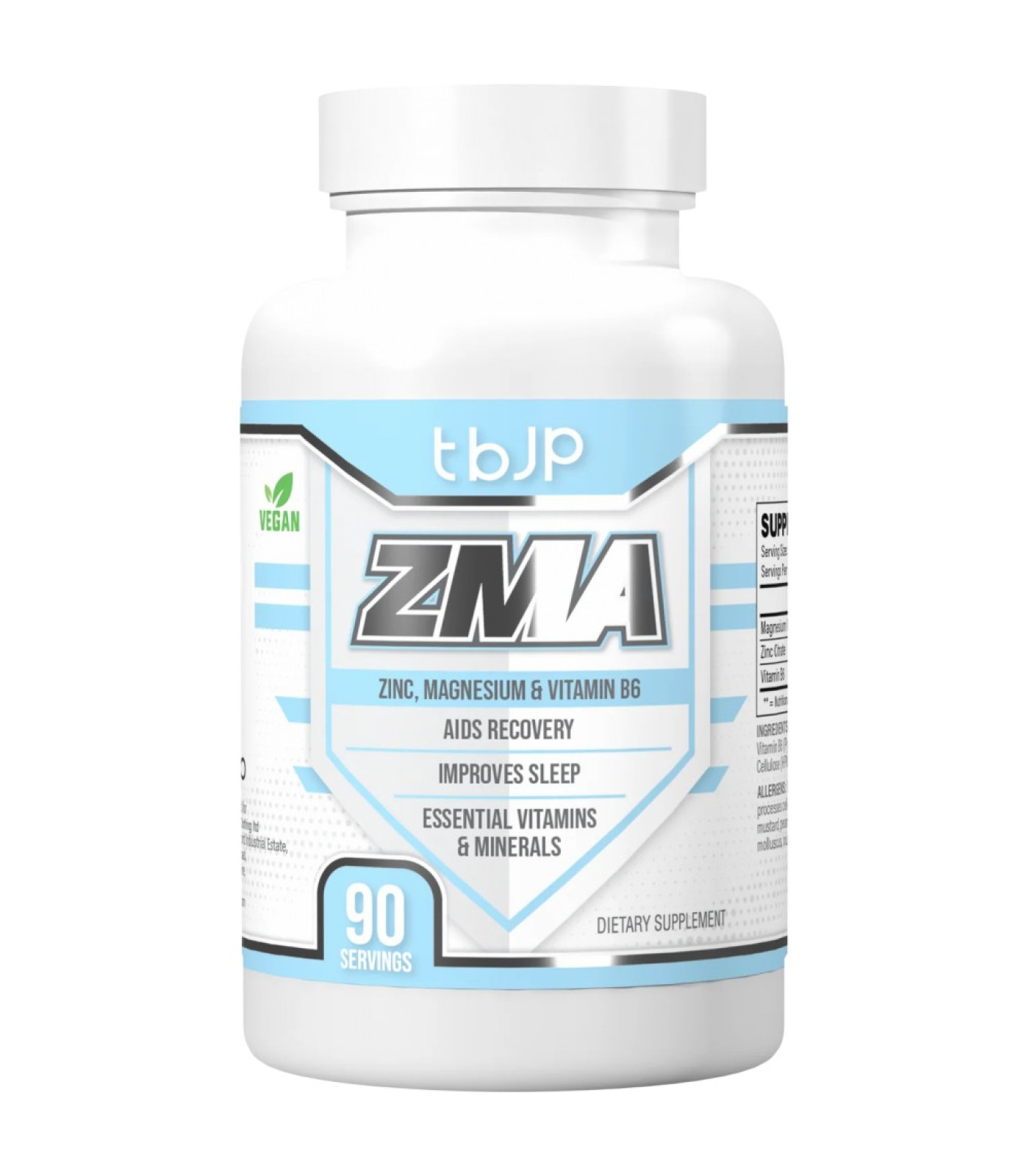 Trained by JP - ZMA | Zinc, Magnesium & B6 / 90 капсули, 90 дози​