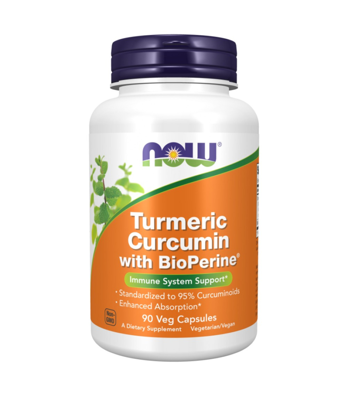 NOW Foods - Turmeric Curcumin with BioPerine® (90 дози)