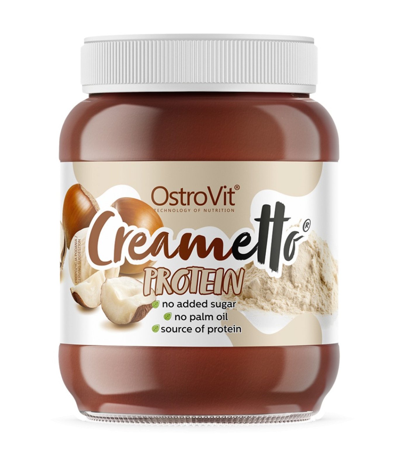 OstroVit - Creametto Protein | High Protein Cream - Hazelnut / 320 грама