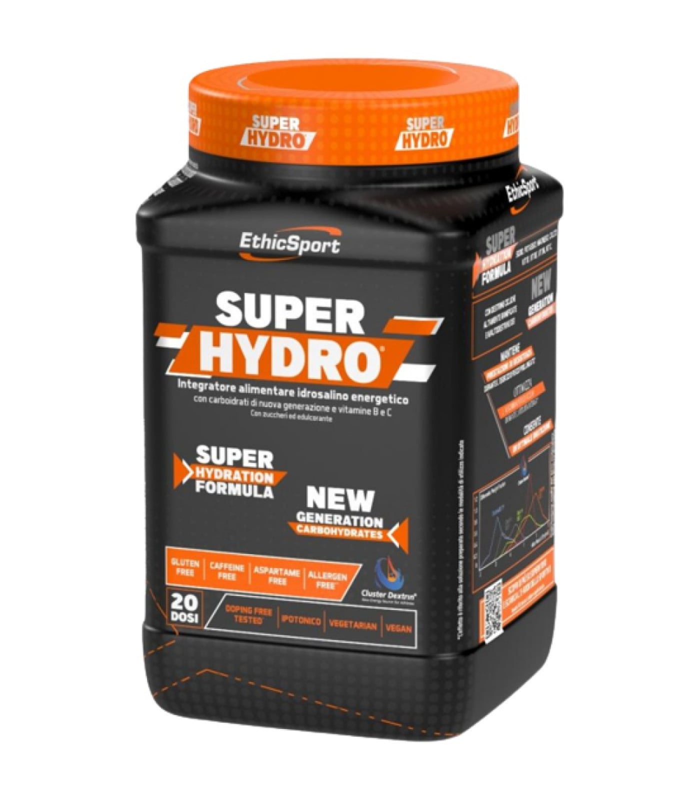 EthicSport - SUPER HYDRO | Electrolytes & Carbs / 500 грама, 20 дози