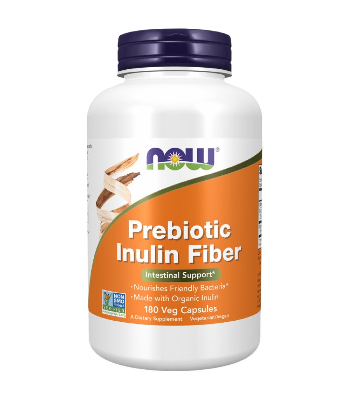 NOW Foods - Prebiotic Inulin Fiber FOS (60 дози)