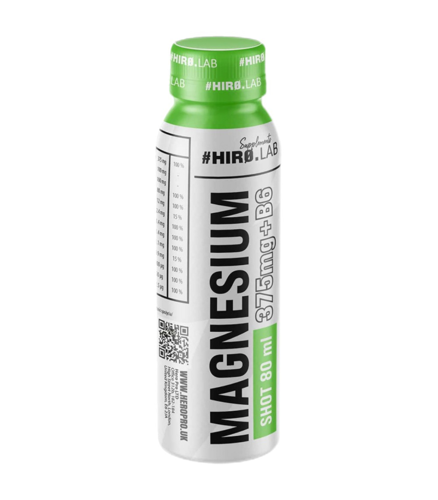 Hero.Lab - Magnesium + B6 Shot / 80 мл
