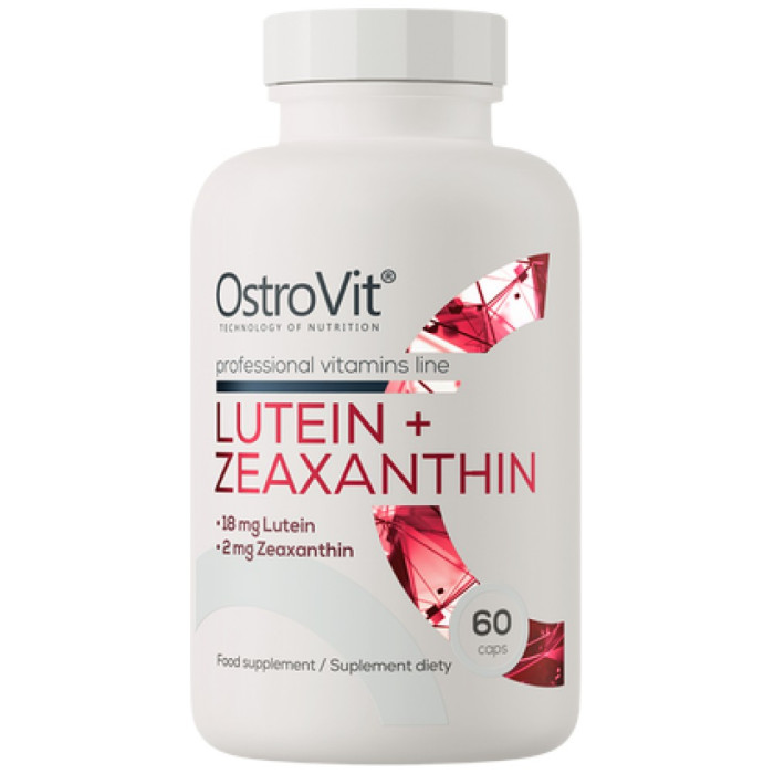 OstroVit - Lutein 18 mg + Zeaxanthin 2 mg / 60 капсули, 60 дози