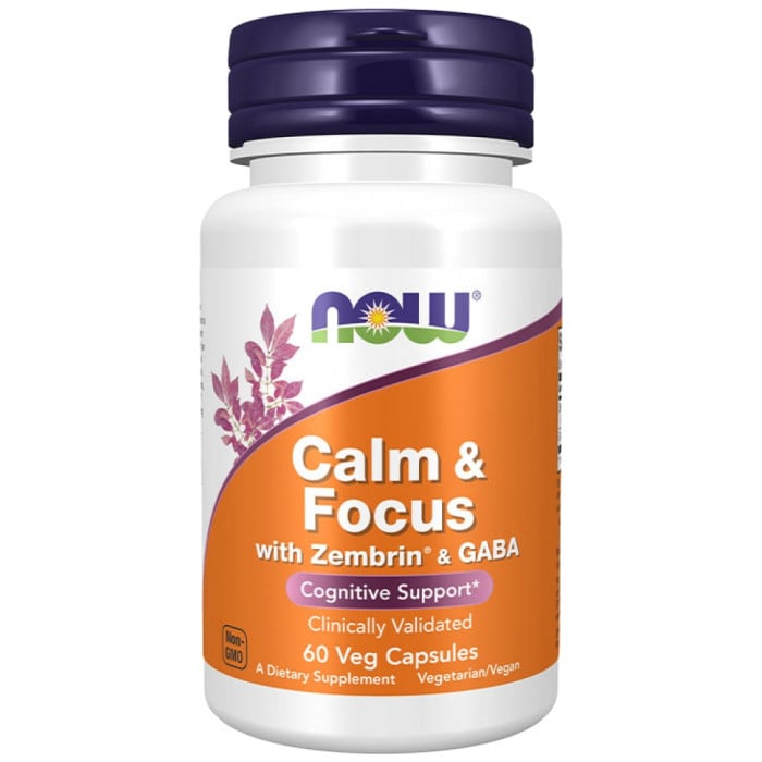 NOW Foods - Calm & Focus with Zembrin® & GABA (60 дози)