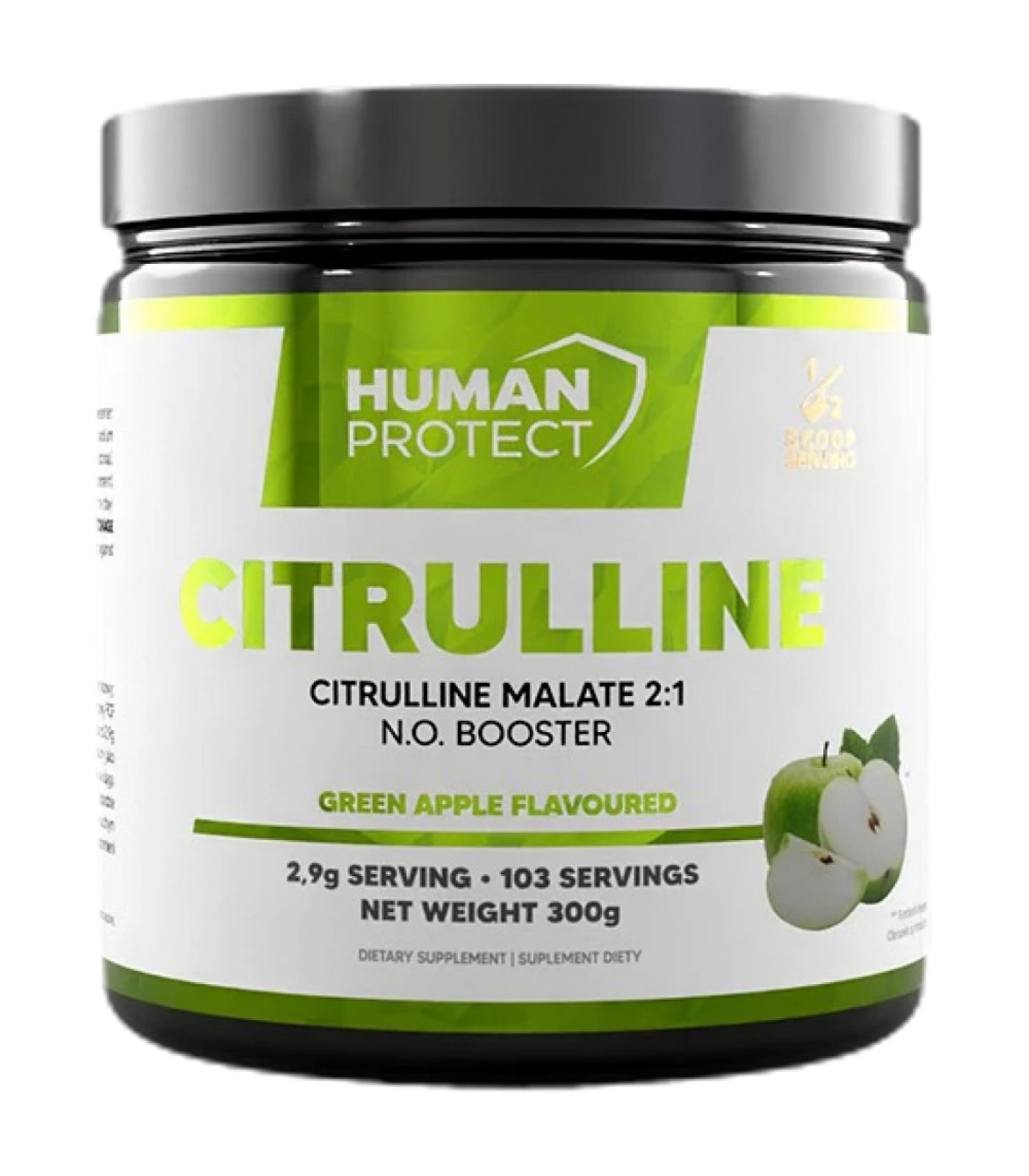 Human Protect - Citrulline Malate Powder / 300 грама, 100 дози Human Protect - Citrulline Malate Powder / 300 грама, 100 дози