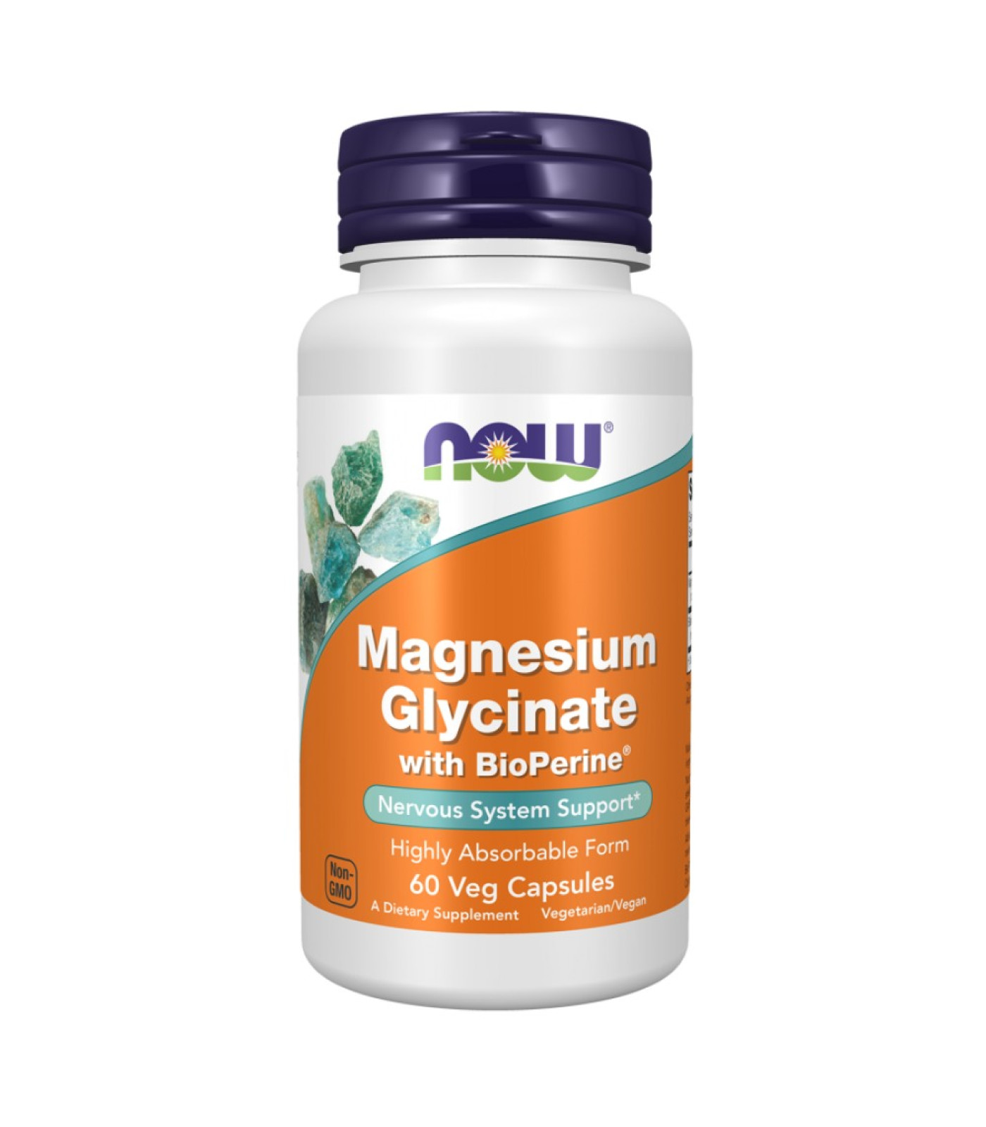 NOW Foods - Magnesium Glycinate with BioPerine® | Highly Absorbable Magnesium Bisglycinate (30 дози)