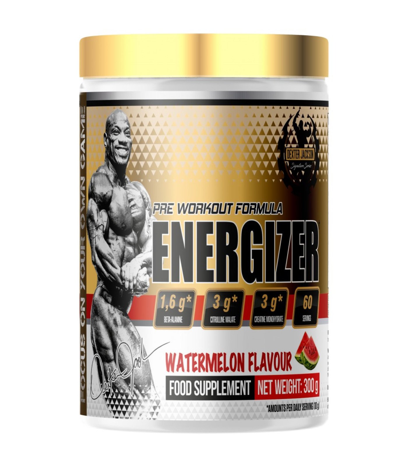 Dexter Jackson Signature Series - Gold Series | Energizer Pre-Workout Formula / 300 грама, 60 дози