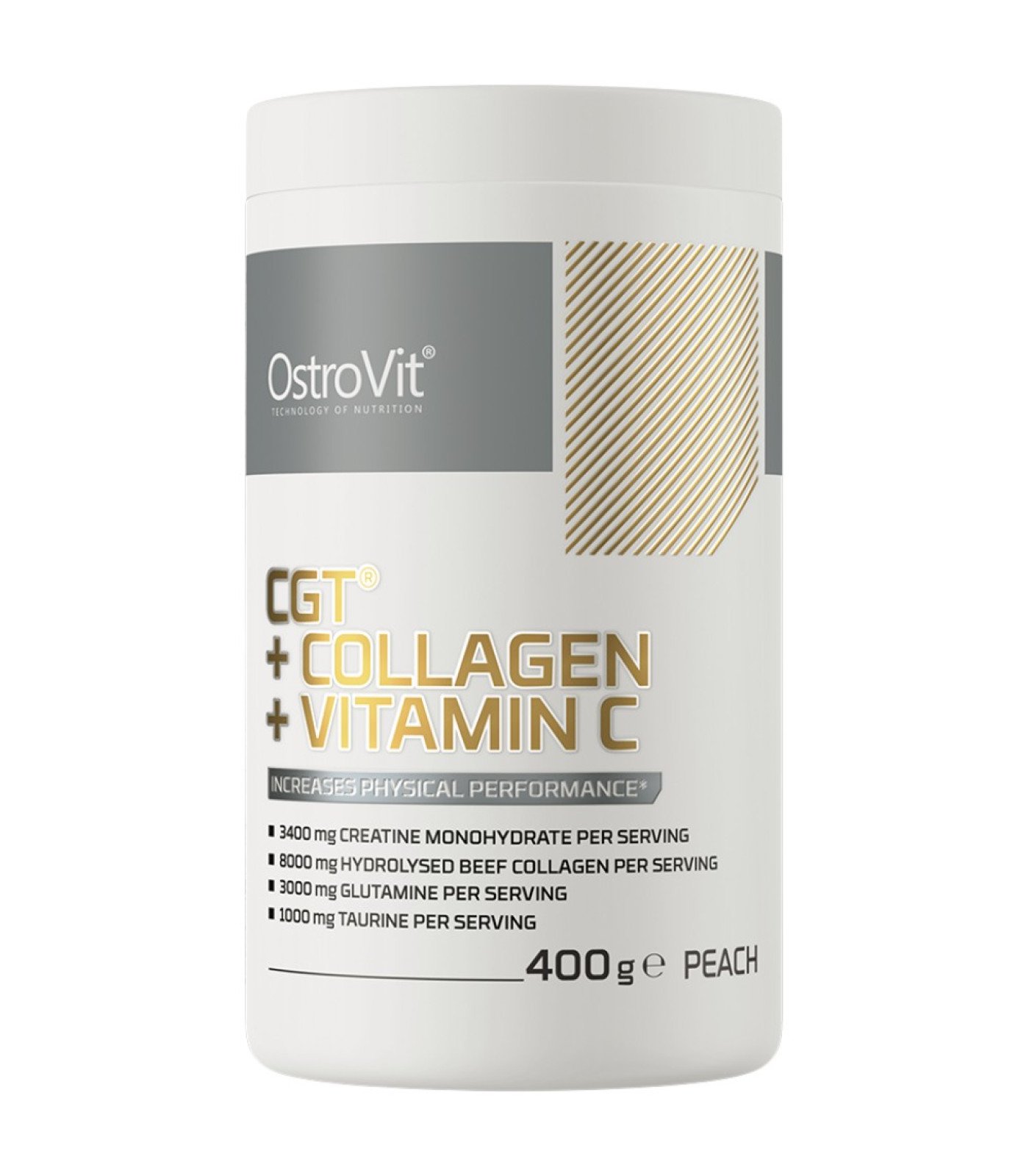 OstroVit - CGT + Collagen + Vitamin C / 400 грама, 20 дози