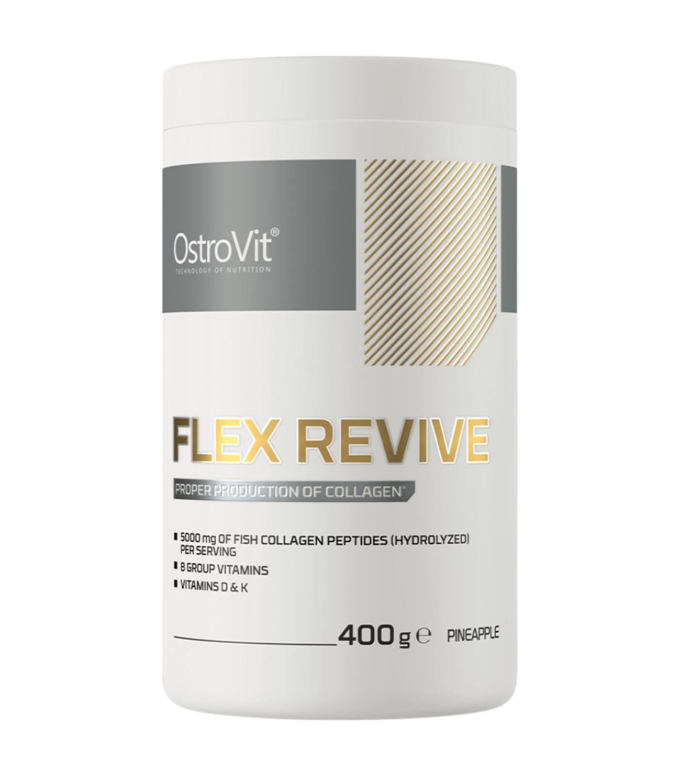 OstroVit - Flex Revive | with Fish Collagen, Boswellia & Rose Hips / 400 грама, 26 дози