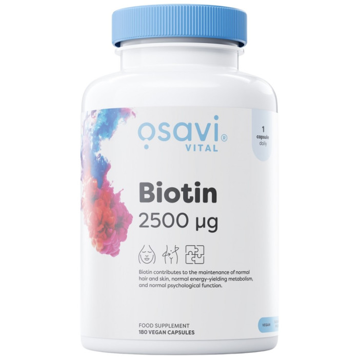 Osavi - Biotin 2500 mcg / 180 капсули, 180 дози