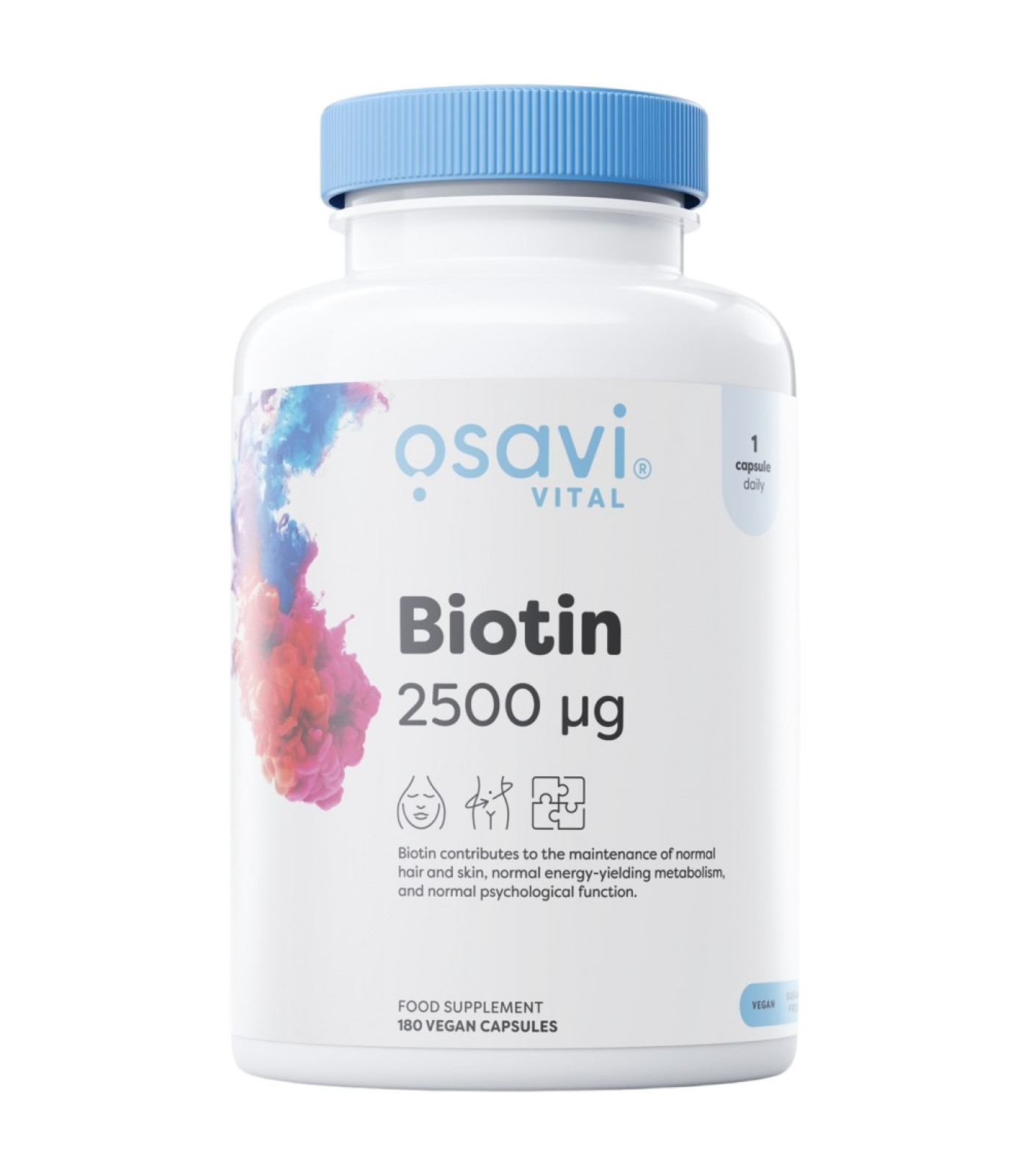 Osavi - Biotin 2500 mcg / 180 капсули, 180 дози