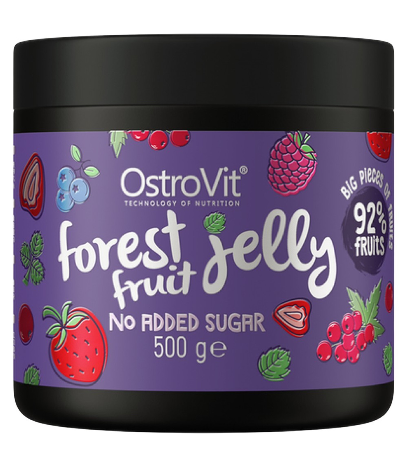 OstroVit - Forest Fruit Jelly | 92% Real Fruits ~ No Added Sugar / 500 грама