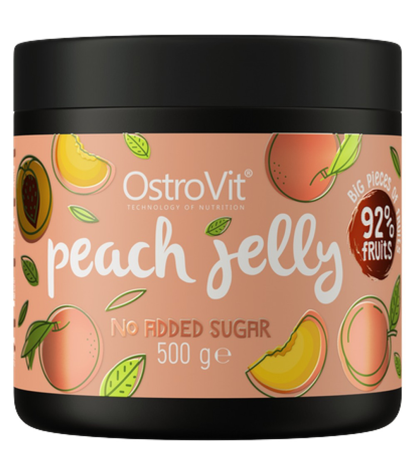 OstroVit - Peach Jelly | 92% Real Fruits ~ No Added Sugar / 500 грама