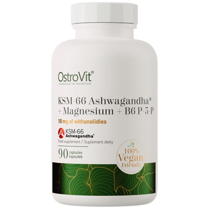 OstroVit - KSM-66 Ashwagandha® + Magnesium + B6 P-5-P (45 дози)