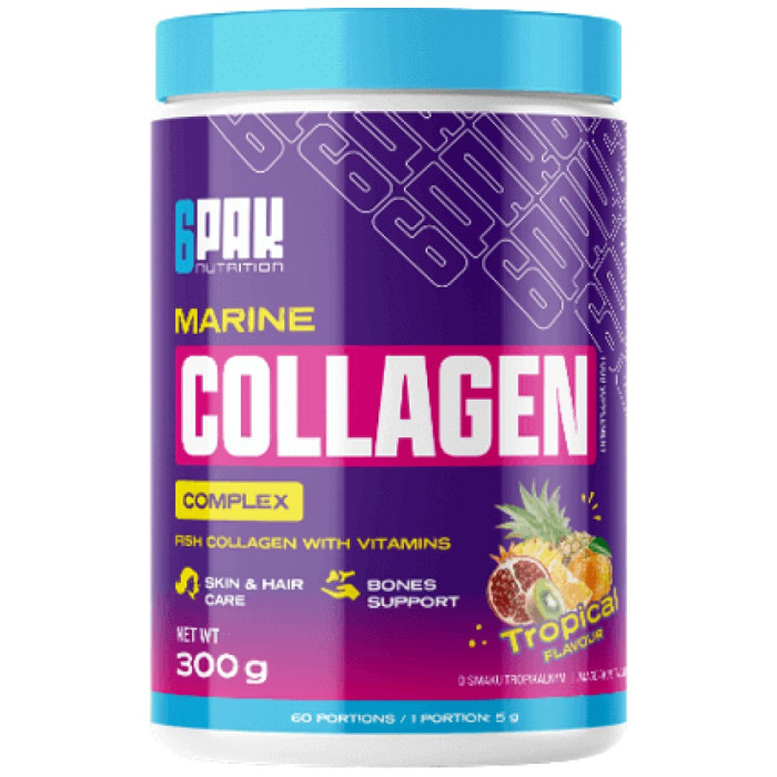 6PAK Nutrition - Marine Collagen Complex | with Hyaluronic Acid & Biotin (60 дози)