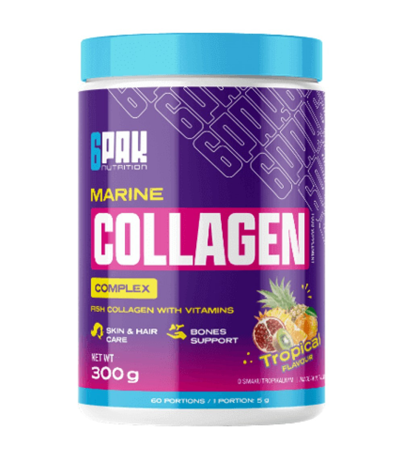 6PAK Nutrition - Marine Collagen Complex | with Hyaluronic Acid & Biotin (60 дози) 6PAK Nutrition - Marine Collagen Complex | with Hyaluronic Acid & Biotin (60 дози)