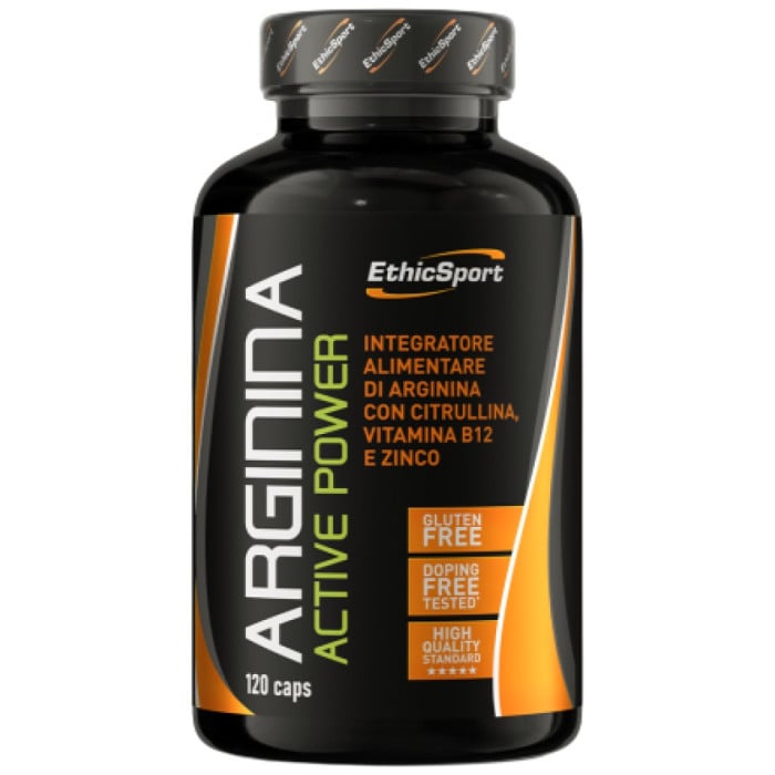EthicSport - ARGININA Active Power Caps | AAKG with L-Citrulline (30 дози) / 120 капсули