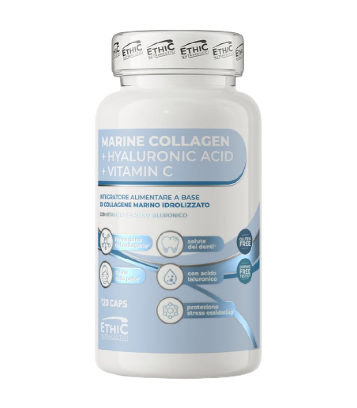 EthicSport - Marine Collagen | with Hyaluronic Acid & Vitamin C (30 дози)