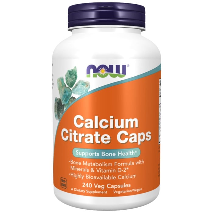 NOW Foods - Calcium Citrate Caps | + Magnesium, Vitamin D, Zinc, Copper, Manganese (80 дози)