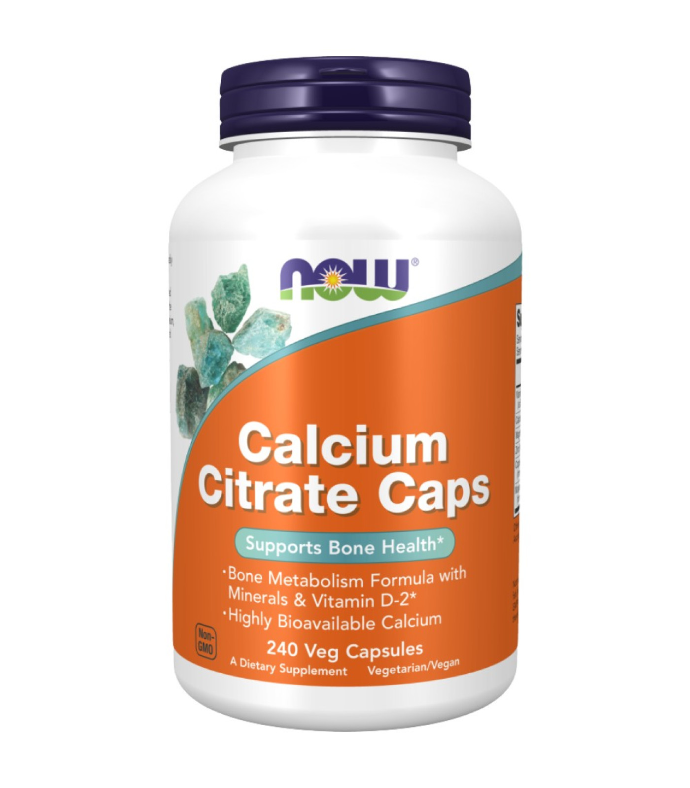 NOW Foods - Calcium Citrate Caps | + Magnesium, Vitamin D, Zinc, Copper, Manganese (80 дози)